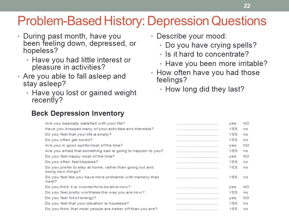 beck depression inventory essay